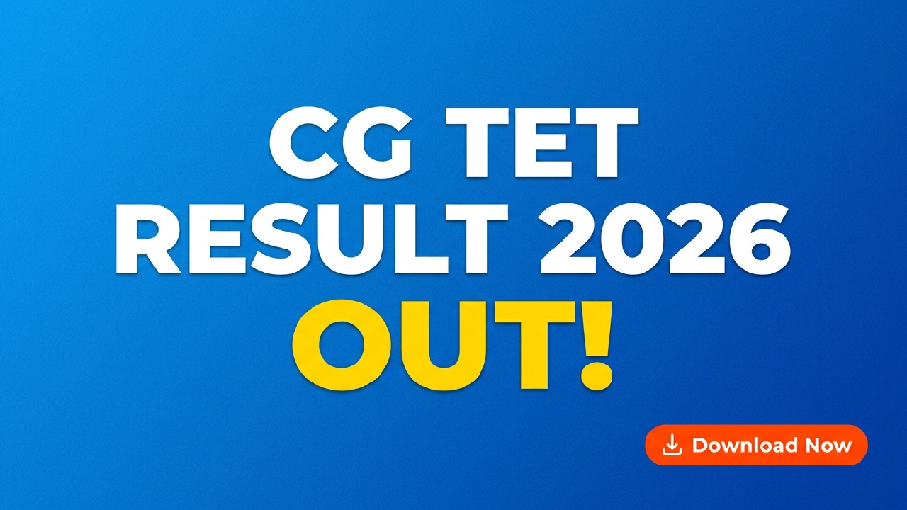 CG TET Result 2026