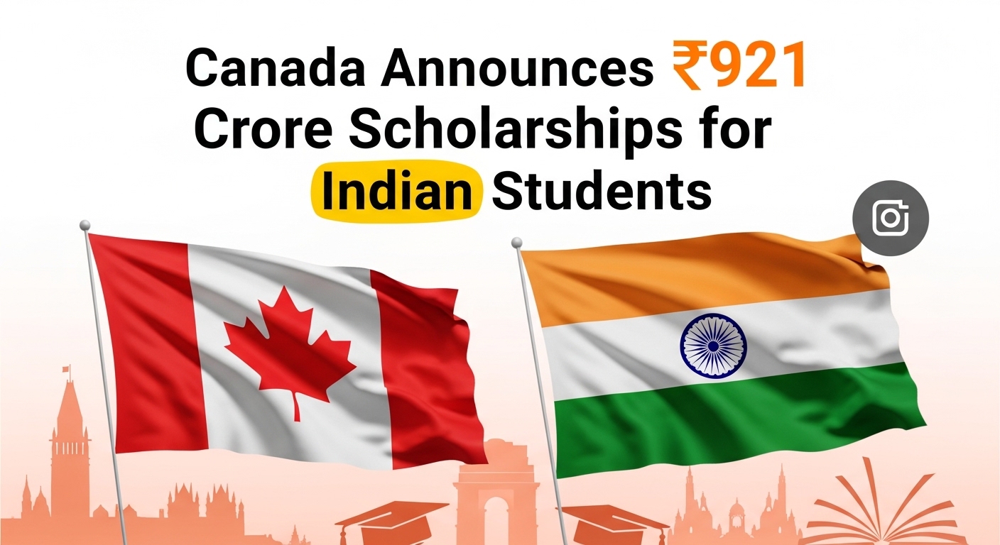Canada Announces ₹921 Crore Scholarships for Indian Students
