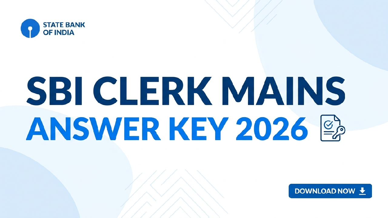 SBI Clerk Mains Answer Key 2026